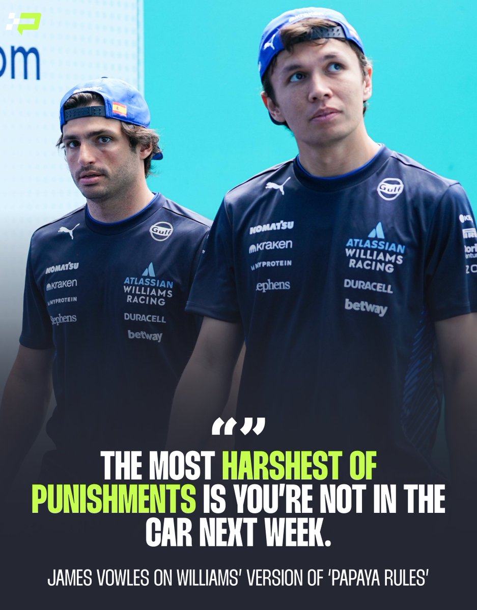 Should it be Williams who end up in a title fight, James Vowles has issued a warning to Carlos Sainz and Alex Albon... #F1