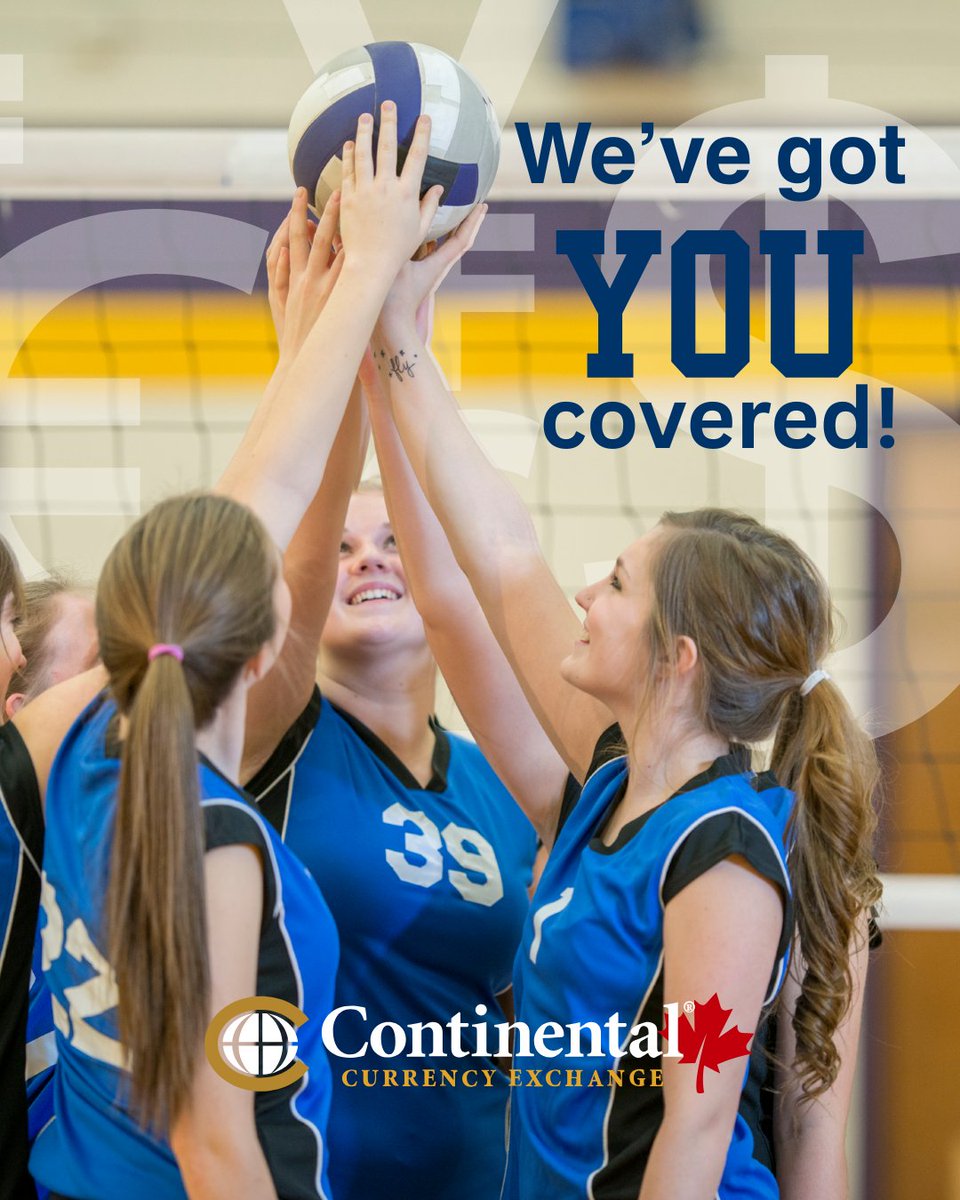 Traveling for volleyball? Score exclusive group rates and save with Continental Currency Exchange. Visit your local branch for the best exchange rates—so you can focus on the win. Proudly helping teams go further, for less.
#VolleyballLife #ContinentalCurrencyExchange #GameOn