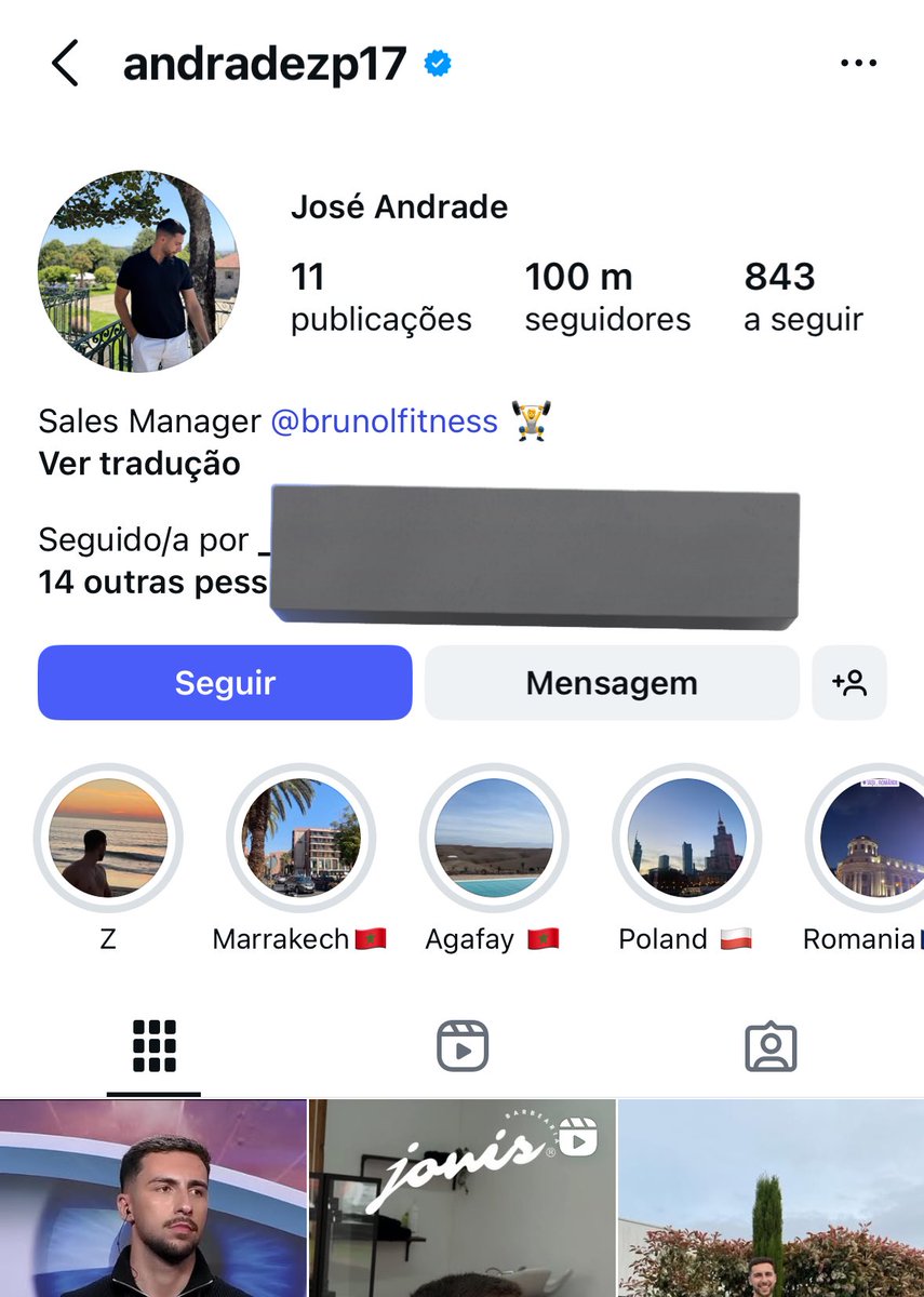 Olhem olhem o Zé já vai com 100 mil seguidores… a Liliana até vai ficar azul quando sair! 
Só espero que o Zé aproveite o livramento e não a aceite de volta!  #sstvi #ss9