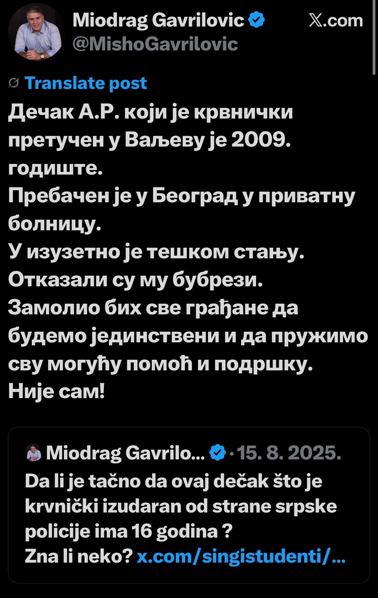 <a href="/Bibislav/">Biljana Đorđević</a> I jos jedno pitanje kako je nepostojeci krvnicki pretucen decak A.R.?