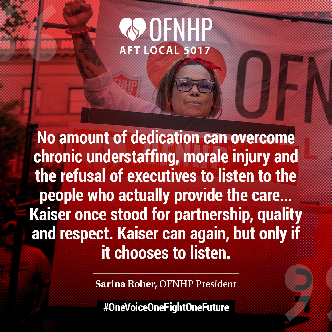 OFNHP's tweet image. This is a must-read. 👇

OFNHP Pres Sarina Roher explains why Kaiser caregivers are striking—for safe staffing, respect &amp;amp; a healthcare system that listens to those who provide the care.

Read her letter in @Oregonian:
oregonlive.com/opinion/2025/1…

#OneVoiceOneFightOneFuture