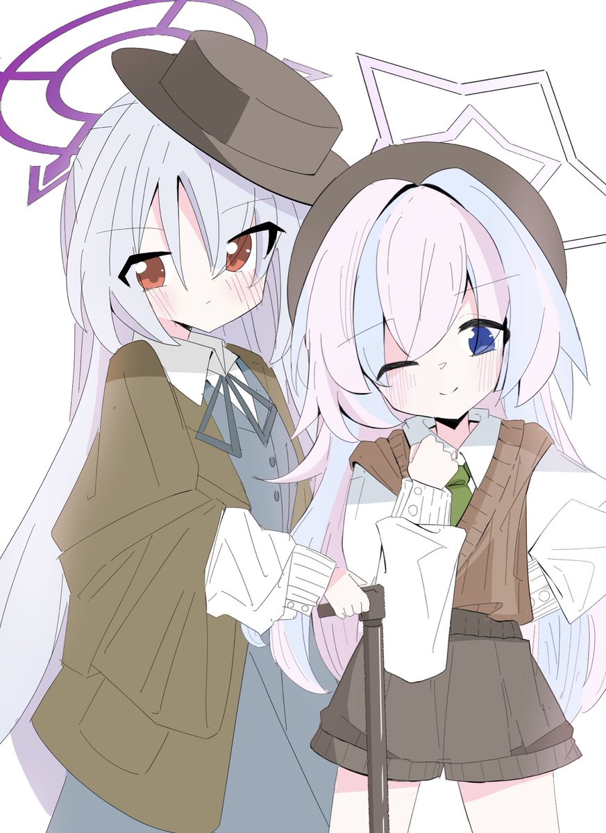UminoMaximum's tweet photo. #ブルアカ
#宇沢レイサ
#守月スズミ
自警団2人はゴシックな探偵ものが似合うと思う https://t.co/XAjqgsMosE