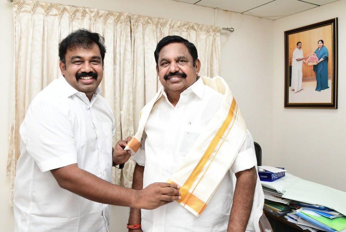தமிழ்நாடு ஒலிம்பிக் சங்கத்தின் துணைத் தலைவராக மீண்டும் ஒருமனதாகத் தேர்ந்தெடுக்கப்பட்டதையொட்டி, 
விளையாட்டு வீரர்களுக்கு அரசுப்பணிகளில் 3% இடஒதுக்கீடு அளித்திட்ட சரித்திர நாயகர்  புரட்சித்தமிழர் <a href="/EPSTamilNadu/">Edappadi K Palaniswami-SayYEStoWomenSafety&AIADMK</a> அவர்களின் வாழ்த்துகளைப் பெற்றார் 
அண்ணன் <a href="/satyenaiadmk/">Raj Satyen - SayYesToWomenSafety&AIADMK</a> அவர்கள் #ADMK_TVL