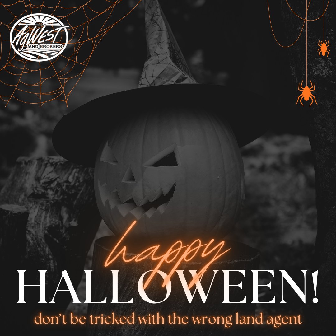 🎃 Happy Halloween!

AgWestLand Brokers is here for anyone looking to buy or sell land. Working with our agents is a treat!

Reach out to us today to learn more! 👻
📞 (866) 995-8067
🖥️ AgWestLand.com

#Halloween #AgWestLandBrokers