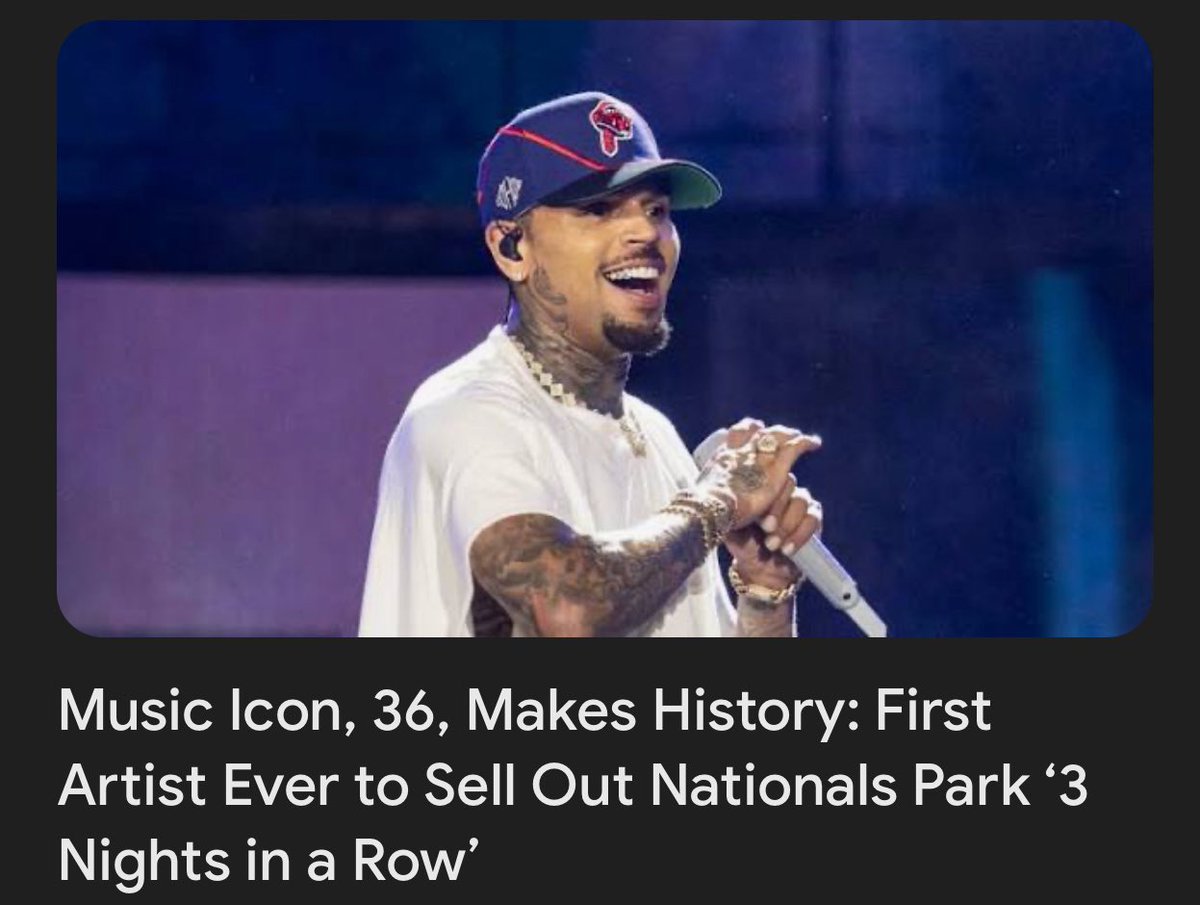 Chris stays making history, I know that's right!