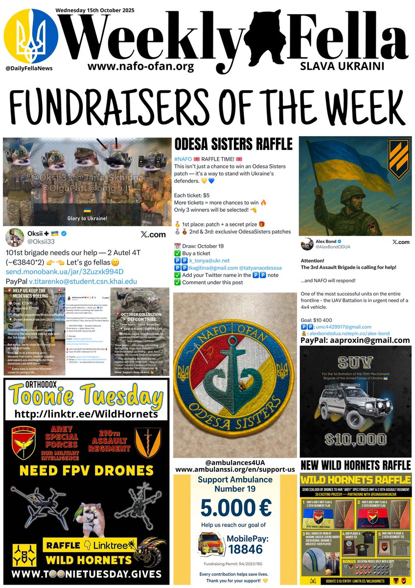 Well here it is, the first edition of the Weekly Fella. Normally we’ll try to publish n Wednesday mornings to give more time for <a href="/ToonieTuesday/">Alex Baldwin</a> promotion. 
Keep an eye out a bit later as we’ll have a second page of news. 

See below for a thread of this week’s fundraisers.