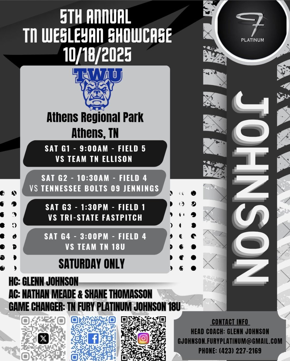 Ready for another amazing weekend!! 
<a href="/DaynaCarter5/">Dayna Carter</a> <a href="/coachmass2214/">coachmass</a> <a href="/hannah_devault9/">Hannah DeVault</a> <a href="/JURoyalsSB/">Johnson University Softball</a> <a href="/fplatinumjohnsn/">TN Fury Platinum Johnson</a>