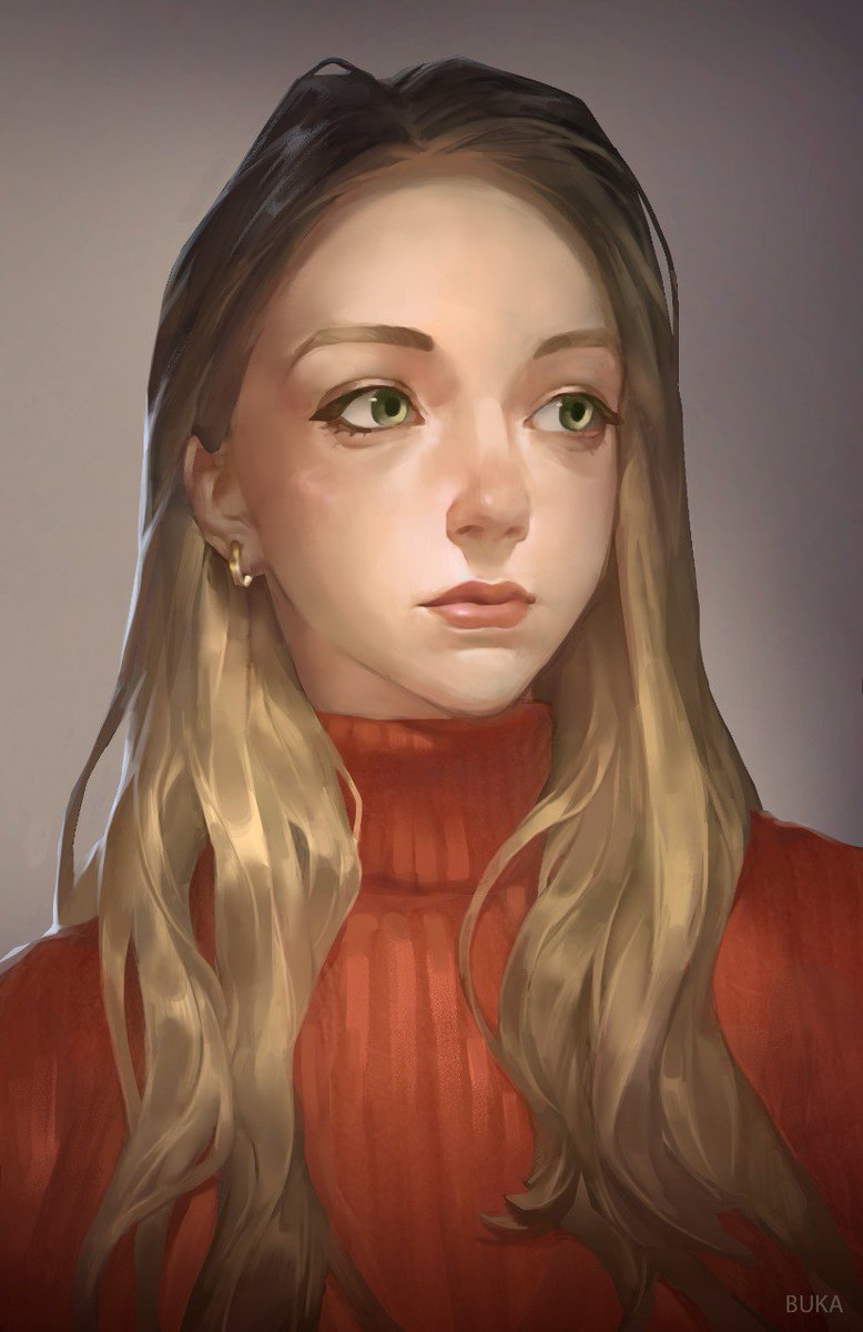 Today I'm 23, and I decided to make a selfportrait in kda selfies style, I really liked the arts of Seraphine's "photos". I can't be an anime girl.. But I can pretend to be the one at least on the layer.