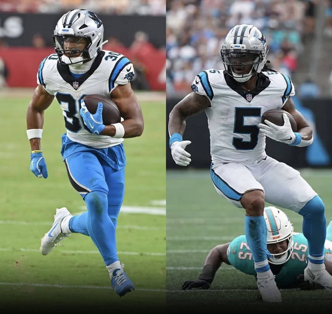 Chuba Hubbard and Rico Dowdle are expected to “split” carries.
