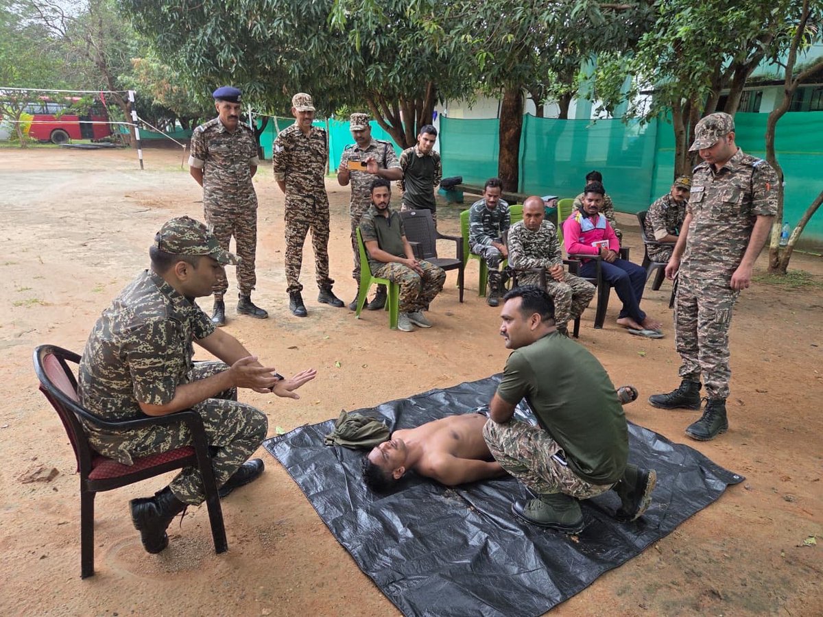 CPR awareness week organised on 13/10/2015 by 218bn at Pedakurti, Dornapal, Sukma Chhattisgarh
