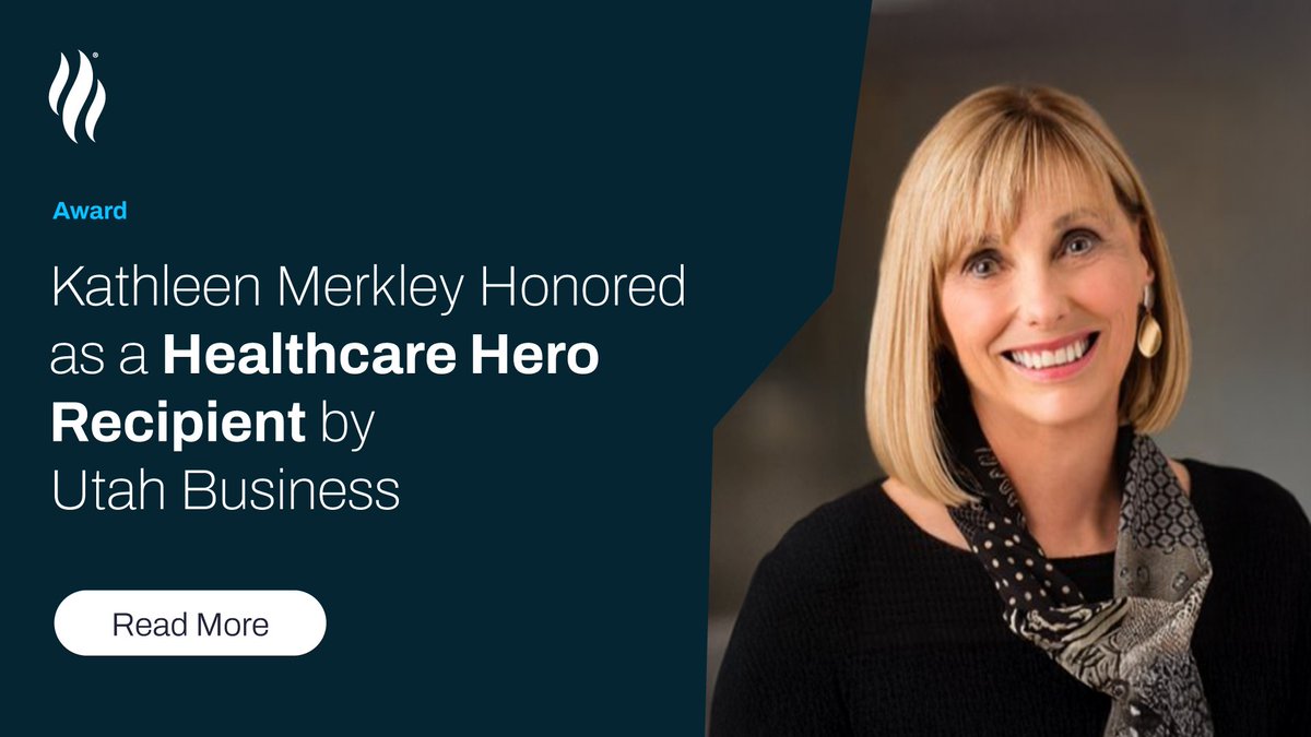 We’re so proud to celebrate Kathleen Merkley, honored by Utah Business as a 2025 Healthcare Hero! From mentoring nurses to advancing sepsis care worldwide, Kathleen is a powerful example of compassion and impact in healthcare. ow.ly/BcY650XbRrr