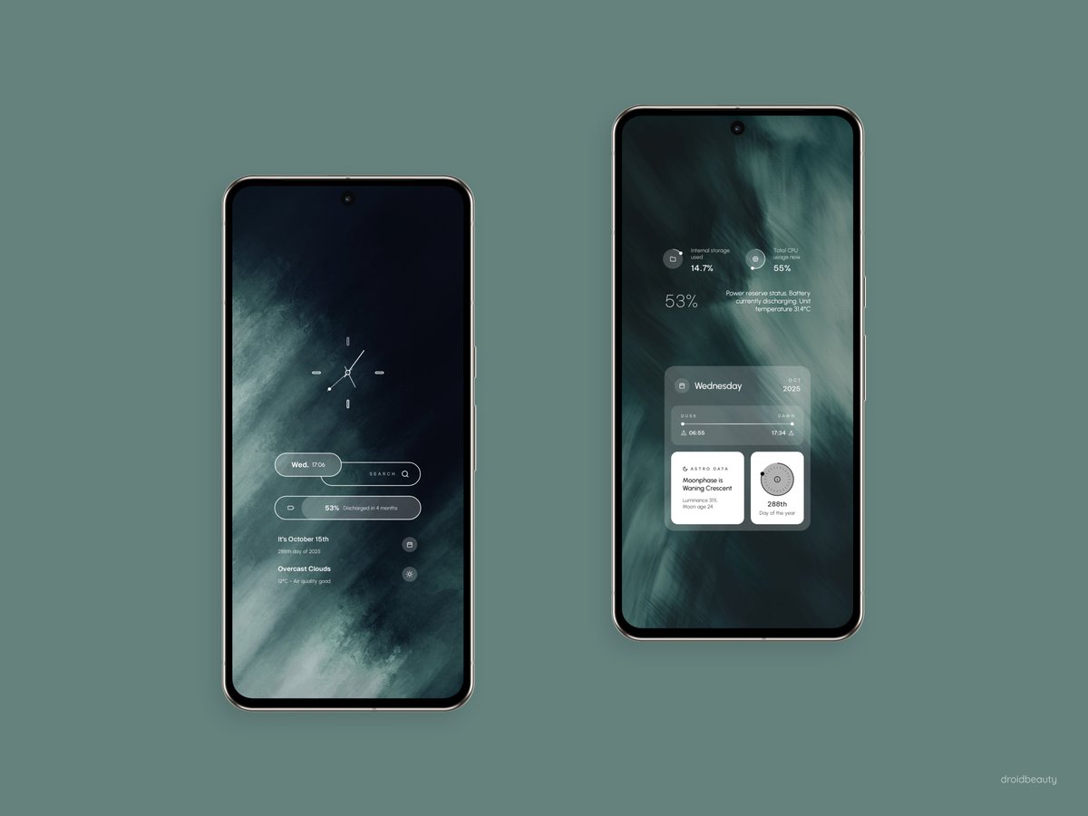 droidbeauty's tweet image. 👀
Things are improving quite a bit and the latest update to Elements is complete fire! 😍🔥
Wallpapers Arthea (no. 438 & 555)
→ bit.ly/ElementsKWGT
#kwgt #theme #setup #homescreen #widget #minimal #wallpaper #androidtheme #ui #widget #design