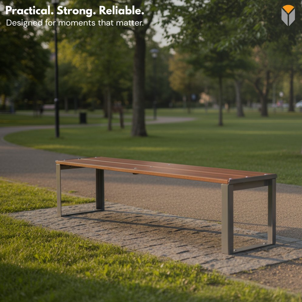 The #CastleBench brings modern design and precision engineering together.
Minimal in form, enduring in performance — a perfect fit for today’s public spaces.
✨ Simple lines, bold structure
🌳 Durable materials
🏗 Manufactured &amp; Installed by #LarkinEngineering

#StreetFurniture