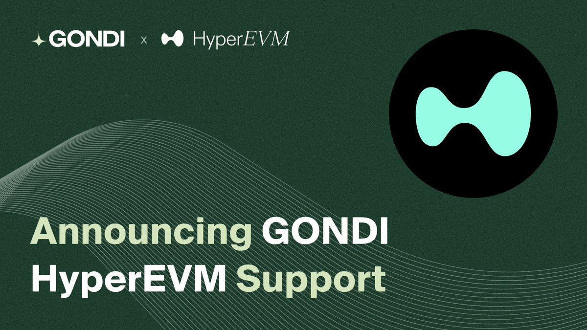 gondixyz's tweet image. 📣 GONDI Protocol launches on HyperEVM
The full integration of GONDI on @HyperliquidX is now live:
▫️ Borrow and lend against HYPE NFTs seamlessly.
▫️ Buy and Sell with 0% sales fees.
▫️ Loans for Hyperliquid assets denominated in HYPE and USDC.
Explore Hyperliquid on…