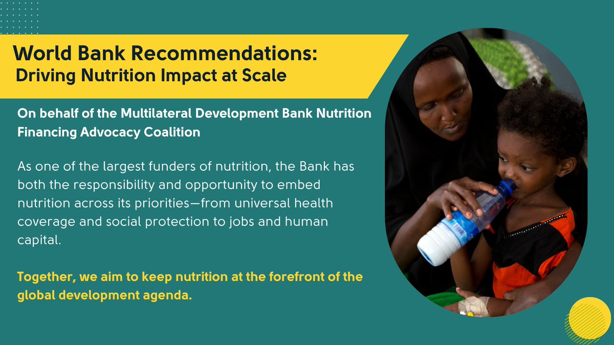 📢Launched! "World Bank Recommendations: Driving Nutrition Impact at Scale" on behalf of the MDB Nutrition Financing Advocacy Coalition

Read now: action.org/2025/10/10/wor… 

<a href="/ResultsCda/">Results Canada</a> <a href="/resultsuk/">Results UK</a> <a href="/GHABrussels/">GHA EU</a> <a href="/WorldVision/">World Vision</a> <a href="/SDG2AdvocacyHub/">SDG2AdvocacyHub</a>