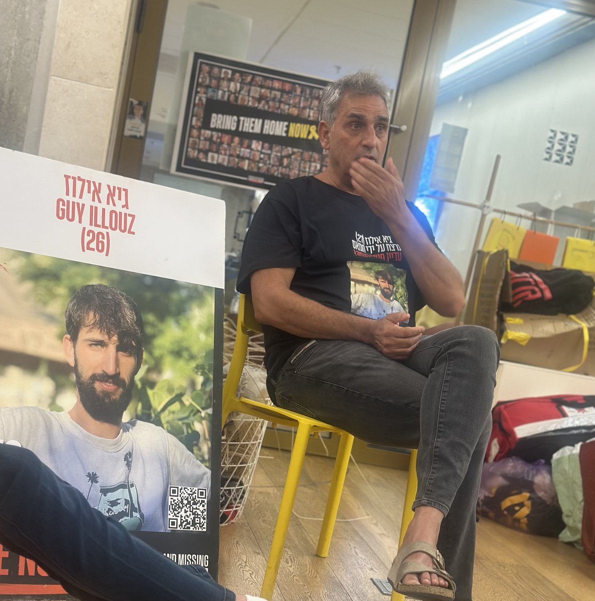 I had the privilege of meeting Guy Illouz's father Michel when I visited Hostages Square. He told how his son was shot and captured by Hamas terrorists as he and friends fled the Nova festival.

He played the recording of his son's final phone call to him as terrorists attacked.