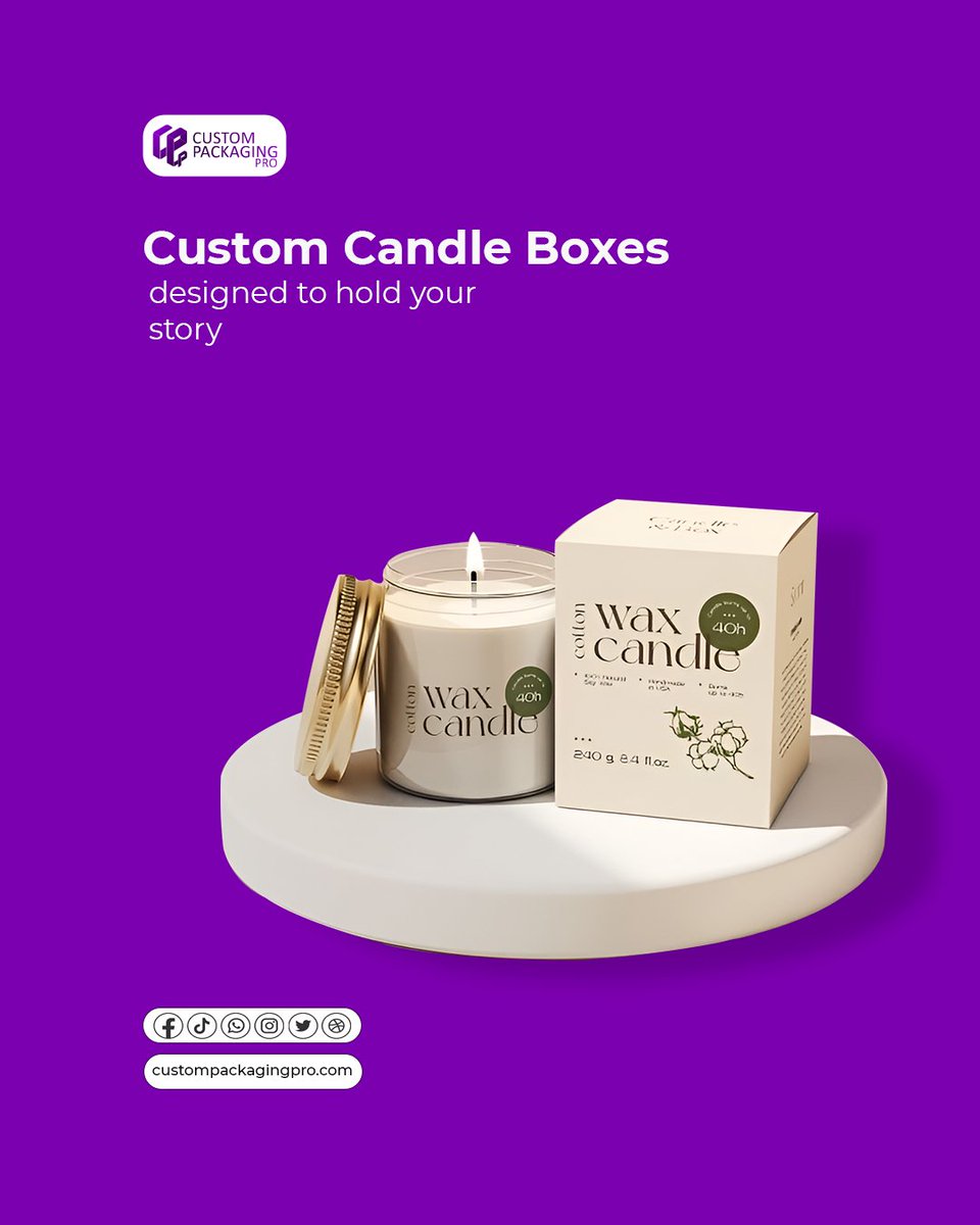 cppro_official's tweet image. Increase your candle's perceived value with premium packaging. Our custom boxes protect your product and enhance your brand, delivering a tangible return on investment. 
DM us or call us at (346) 396-3327 for a consultation.
#CandleBusiness #Packaging