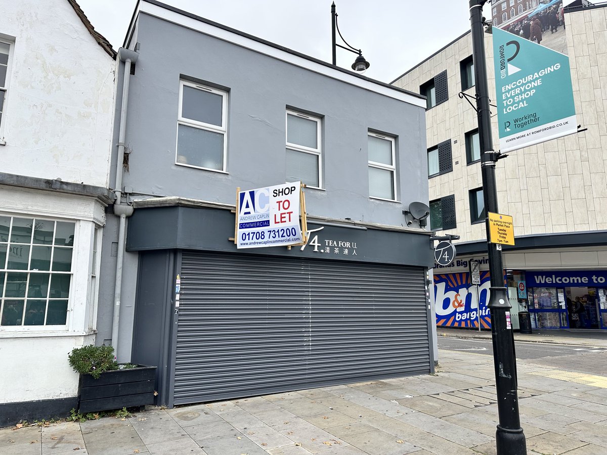 Romford - 17-19 Market Place Romford . Let by AC . Completed today.