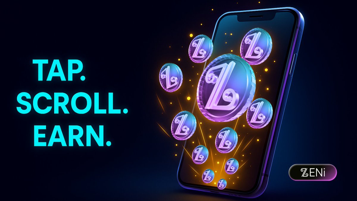 Your smartphone just became your mining rig. Each tap, scroll &amp; share = $ZENi in your pocket.
#ZENi #SocialFi
