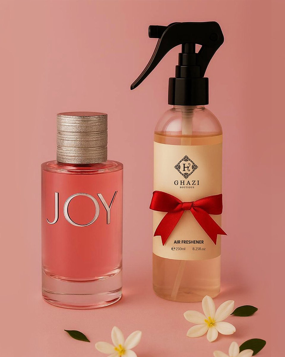 معطر الجو من Ghazi Boutique – مستوحى من Joy

نفحات زهرية ناعمة ومنعشة،
تملأ المكان بطاقة إيجابية وأناقة تخطف الإحساس 

ثبات يدوم ورائحة تعلّق بالأجواء،
بتطابق مذهل مع الأيقونة الأصلية لكن بروح غازي الخاصة.

رشة وحدة… وتتحول أجواء بيتك لطاقه لا توصف ❤️
Ghazi Boutique | كودك: Moa