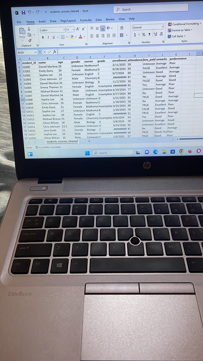 Georgenah99's tweet image. Day 8 of mastering Excel-today I decided to take examples created by ChatGPT and clean them in to readable ,structured form using various tabs across the ribbon like
👉🏻data aligning
👉🏻conditional formatting
👉🏻Find and Select uses ,Add-ins
👉🏻font etc
👉🏻formula applications etc
