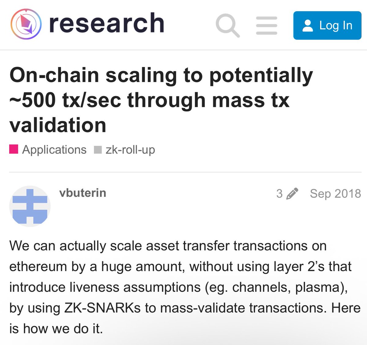sreeramkannan's tweet image. Kudos to @brevis_zk for building this amazing tech!
What was sci-fi a few years back is now real, scalable and usable.
When I read this post by @VitalikButerin 7 years back, even as an academic I thought this is way out there. But I massively underestimated the power of a…