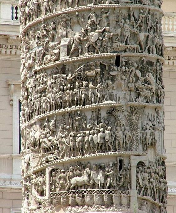 Fascinate_Hist's tweet image. Look at that detail.
The Column of Marcus Aurelius, a Roman victory column located in Piazza Colonna, Rome, Italy.