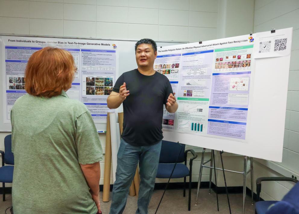 On Oct. 1, 2025, I2S hosted a showcase of research by students and faculty advisers involving advancements in AI and machine learning, part of a weeklong series “Falling into AI.”
