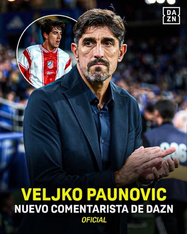 El ex-entrenador del #RealOviedo <a href="/VPaunovic/">VPaunovic</a> ficha como comentarista de <a href="/DAZN_ES/">DAZN España</a>