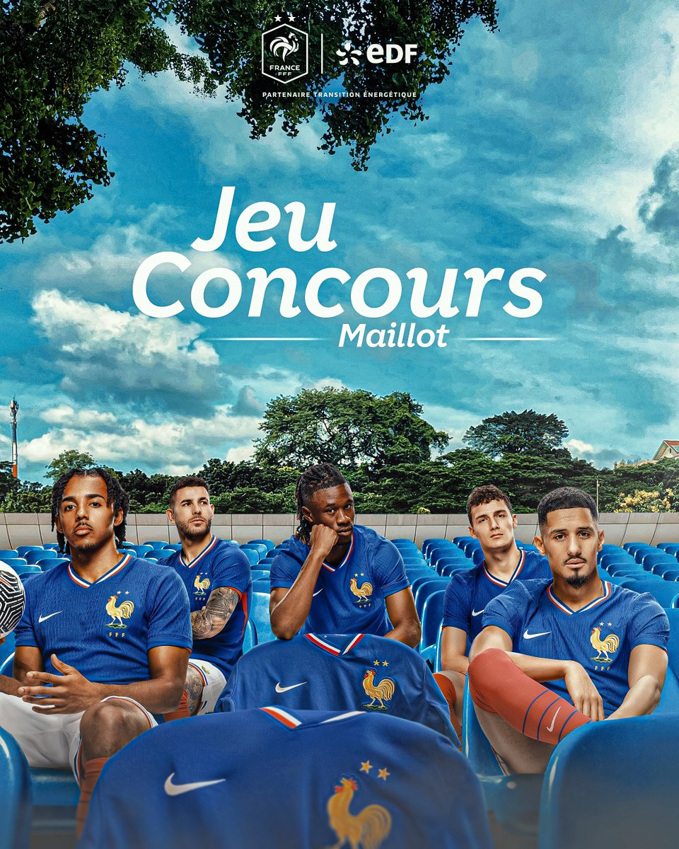 𝐉𝐄𝐔 𝐂𝐎𝐍𝐂𝐎𝐔𝐑𝐒

Pour marquer la fin de cette trêve d’octobre, on vous fait gagner le maillot domicile de l’Équipe de France

Pour participer :
- Indiquez votre joueur préféré en commentaire
- Suivez <a href="/EDF_Foot/">EDF Foot</a> 

Tirage au sort : 28/10

Bonne chance à tous