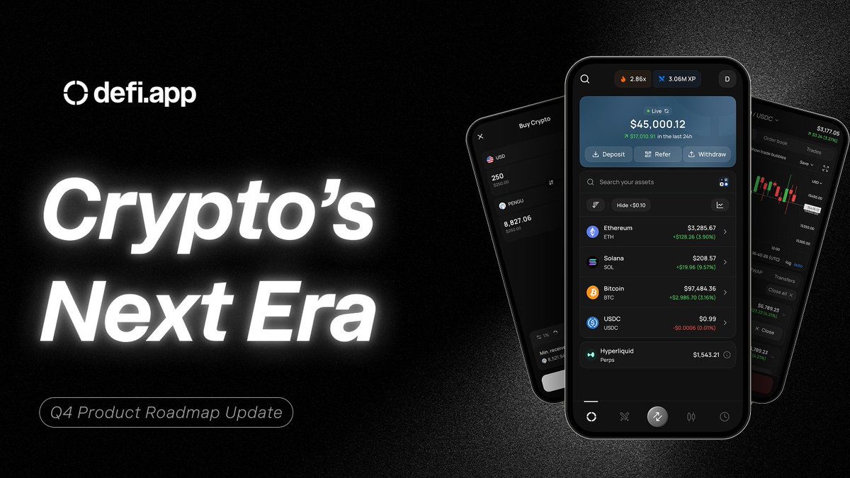 All of crypto in one mobile app. Degen on the go. Trade any token, long or  short, park yield in Aave — all onchain, all from your phone. BTC dumped?  Still farming