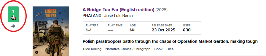 el_cartagines's tweet photo. Essen preview opened for my #abridgetoofar!!!
Please, your 👍will de appreciated

Preview de Essen abierta para mi juegolibro!!
Por favor, tu 👍será muy apreciado

❤️❤️

https://t.co/ie84LNGBeN

#WWII #marketgarden @___PHALANX https://t.co/o5MN50u3aO