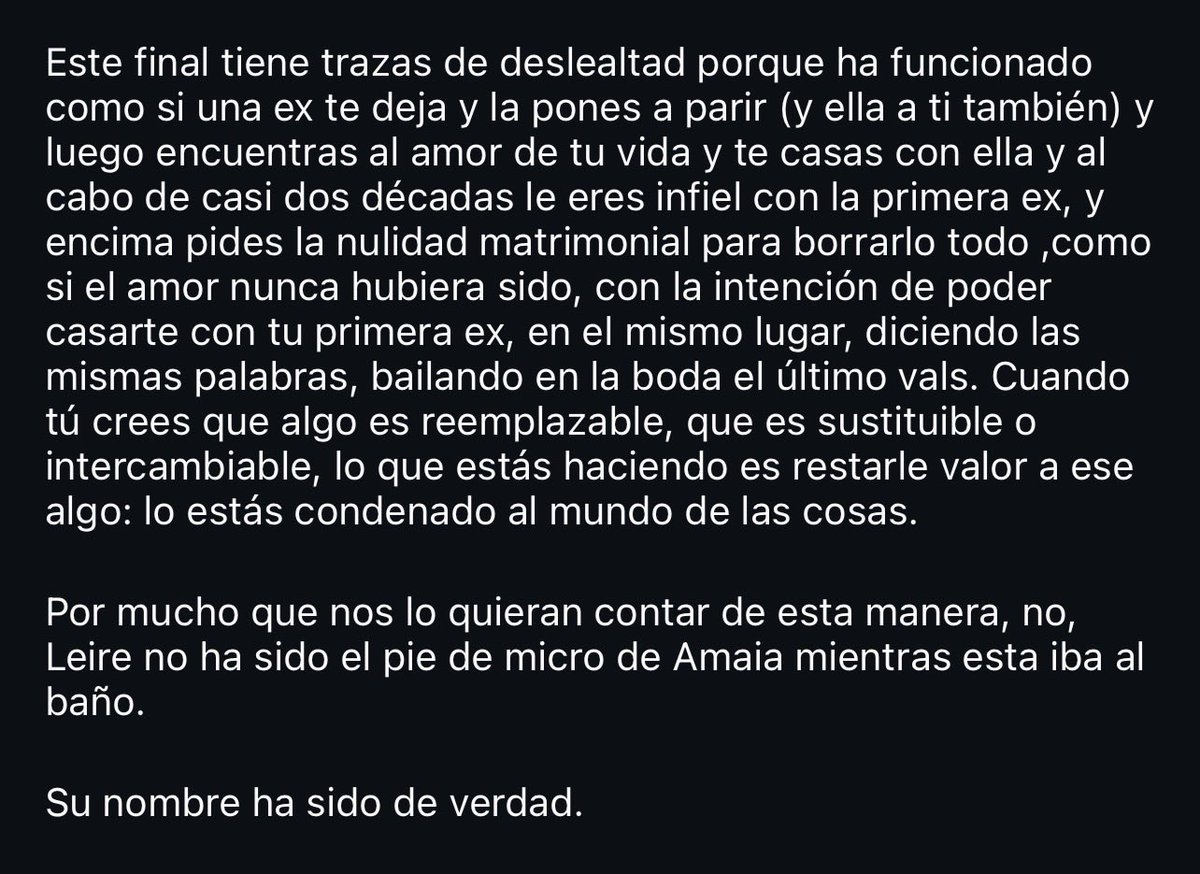 estas palabras de roy galan sobre la vuelta de amaia a la oreja de van gogh no podrían ser más acertadas