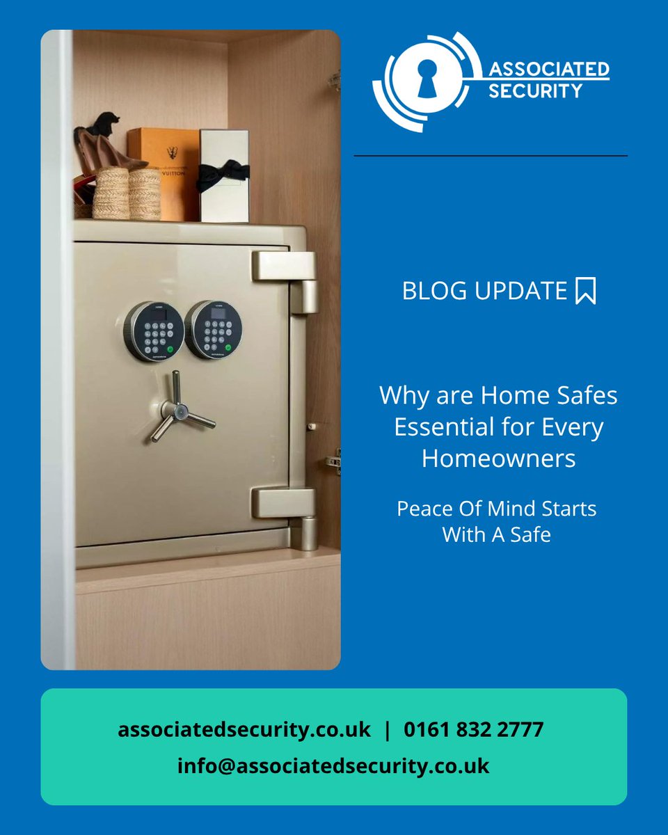 ASecOnline's tweet image. 🏠 Are your valuables truly safe? A home safe protects documents, family treasures, and peace of mind.

🔒 Learn why every homeowner needs one this #NationalHomeSecurityMonth: associatedsecurity.co.uk/news/why-essen…

#AssociatedSecurity #HomeSafes #HomeSecurity #ProtectYourValuables #Read