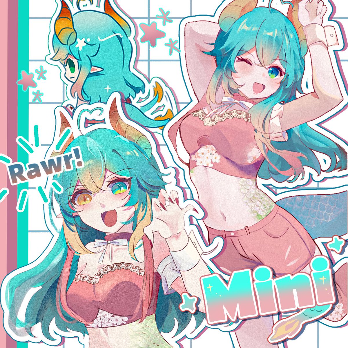 MiniYokaiVT's tweet image. ✧･ﾟ: *✧･ﾟ:*
Time for a new lil ref sheet and introduction! 
♡.﹀﹀﹀﹀.♡
I&apos;m Mini Yokai! Your chaotic, cute, and sometimes devious Yokai Dragon. .•° ✿ °•.
I play games, I chat with my community, and I sometimes draw! I might have some high energy, but don&apos;t be alarmed!…