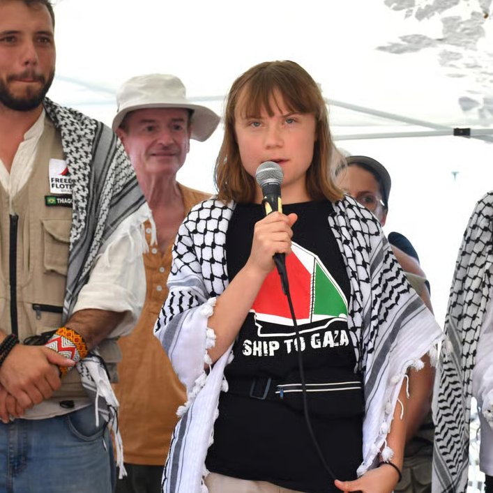 GRETA THUNBERG SPEAKS OUT: TORTURED IN ISRAELI CUSTODY

Greta shared details of what she endured after being captured with the Global Sumud Flotilla.

📍She was beaten, kicked, stripped, bound with zip ties, and mocked for hours. Guards took selfies while she sat handcuffed on