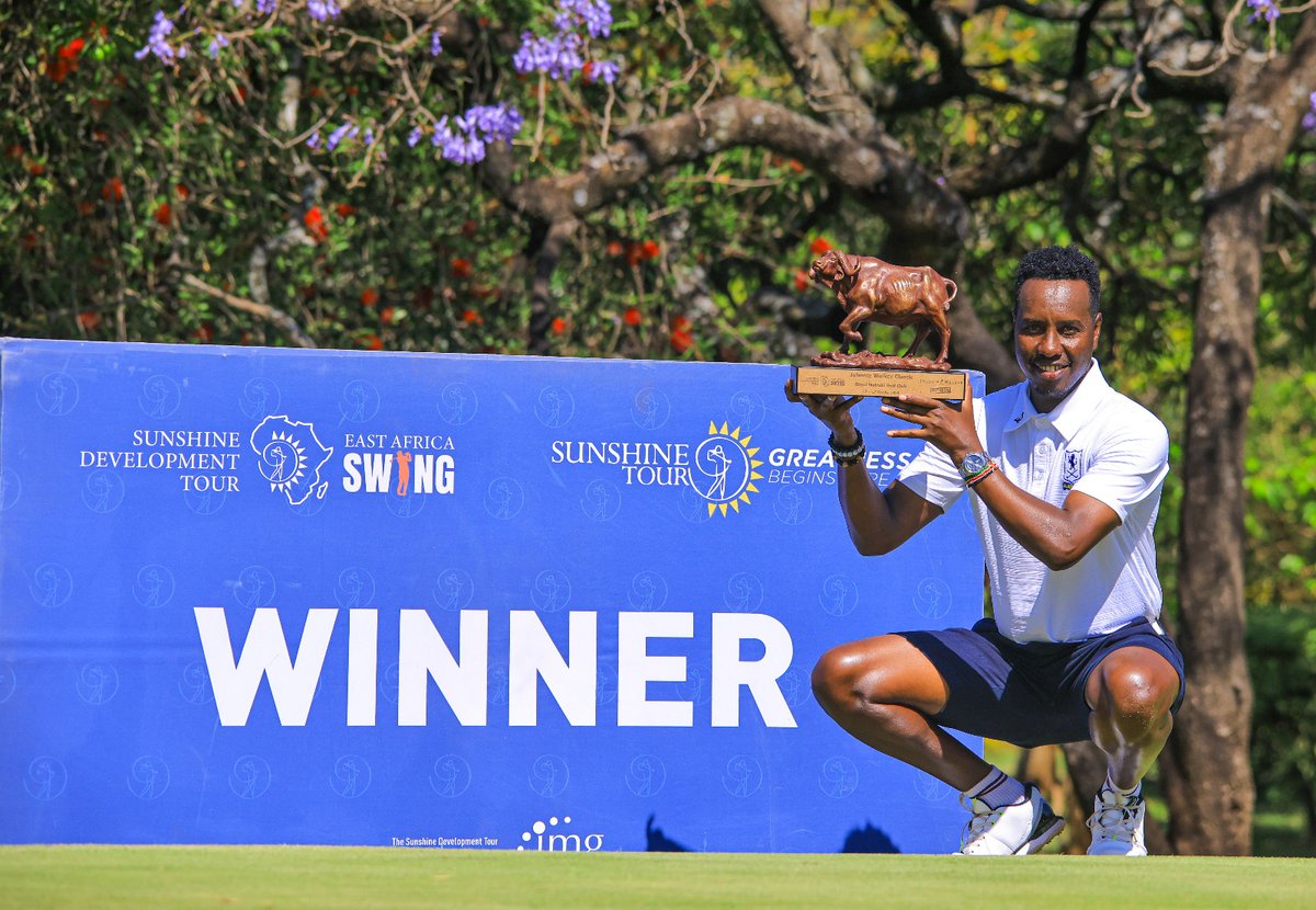 His persistence finally  pays off! Kenya’s leading amateur, John Lejirma, takes the crown at the 6th leg of the East Africa Swing  - #JohnnieWalkerClassic.

Congratulations Lej🏌️‍♂️🔥