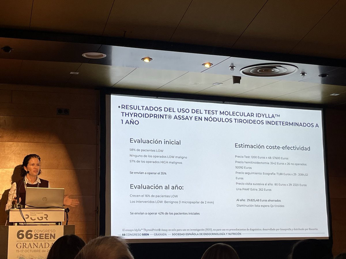 La experiencia de la Dra. <a href="/RosaCasan/">Rosa Casañ Fernandez</a> con ThyroidPrint en centros españoles aporta claridad y evidencia real en nódulos tiroideos indeterminados. Nos dirigimos hacia decisiones diagnósticas más precisas.
#SEEN2025
#EmbajadorSEEN
<a href="/sociedadSEEN/">Sociedad SEEN</a>