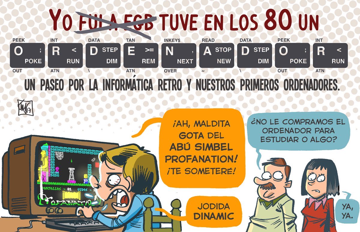 Como no sé si estas cosas siguen disponibles en la web de <a href="/eljueves/">El Jueves</a> , os dejo por aquí este especial sobre ordenadores de los 80. Son siete viñetitas.

Please, un RT para que no se pierda.

¡Hilo! 👇👇👇