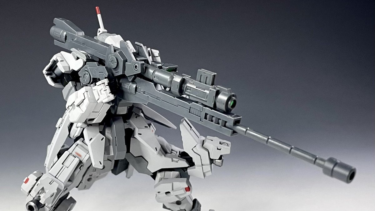問い合わせが何件かあったので、レシピ置いときますね👍

30MMオプションパーツセット01一箱でできるスナイパーライフル。

バレルの長さ次第でキャノン砲っぽくも出来ます！

30MM公式戦で武器にお悩みの方、田中重工業製兵装を是非お試しください😋

#30MM