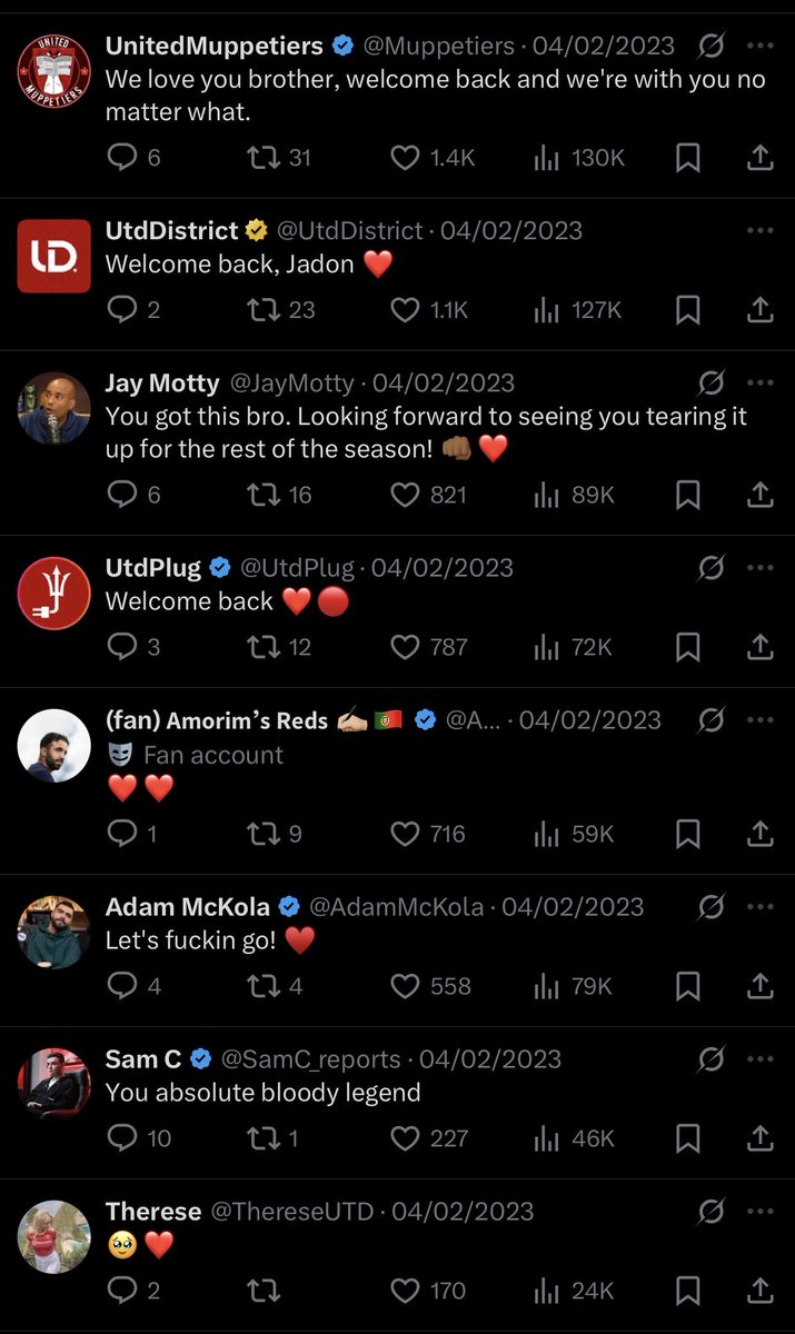 utdsnaps's tweet photo. Comments under this tweet 😭

Manchester United fans will love you like family.
But go against the club and act unprofessional you’re finished. Never end up in their bad books. Life changes quick after that. https://t.co/nxQr1sCeQM