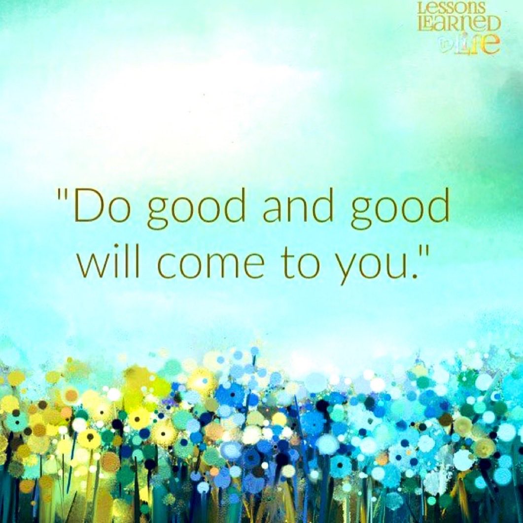 Wednesday Friendly Reminder… Do good and good will come to you. 🙌🩵 #KindnessMatters #WednesdayWisdom #BeKind #WednesdayVibes