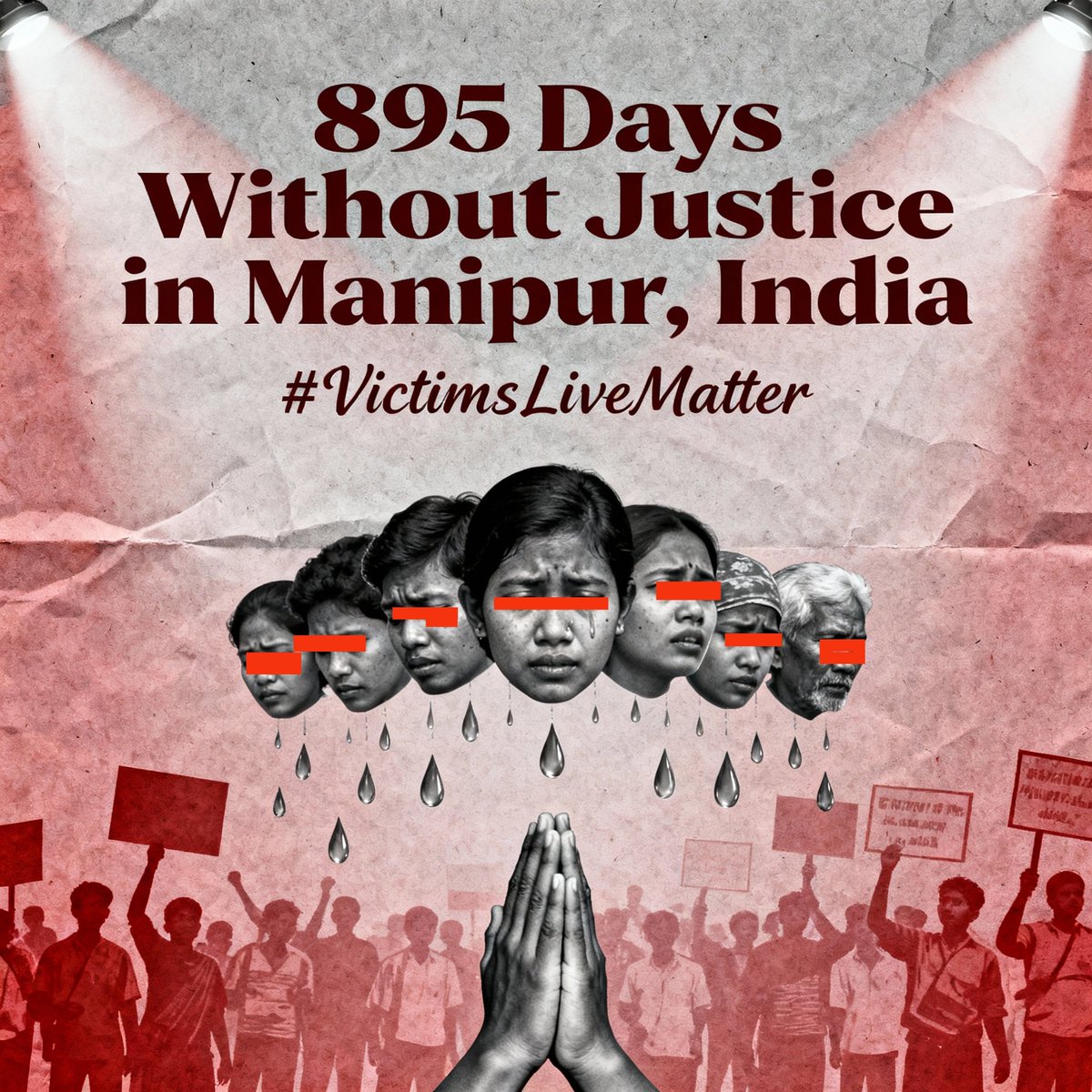 895 DAYS WITHOUT JUSTICE JUST IMAGINE🇮🇳! #WeWantJustice
<a href="/narendramodi/">Narendra Modi</a> <a href="/AmitShah/">Amit Shah</a> <a href="/republic/">Republic</a> <a href="/ndtvindia/">NDTV India</a> <a href="/UN_HRC/">UN Human Rights Council</a> <a href="/TOIIndiaNews/">TOI India</a> <a href="/TimesNow/">TIMES NOW</a> <a href="/htTweets/">Hindustan Times</a> <a href="/the_hindu/">The Hindu</a> <a href="/meiteiheritage/">Meitei Heritage Society</a> <a href="/IntlCrimCourt/">Int'l Criminal Court</a> <a href="/indSupremeCourt/">Supreme Court of India</a> <a href="/UNHumanRights/">UN Human Rights</a> <a href="/UN/">United Nations</a> <a href="/News9Tweets/">News9</a> <a href="/Bimol_Akoijam/">A. Bimol Akoijam</a> <a href="/RahulGandhi/">Rahul Gandhi</a>