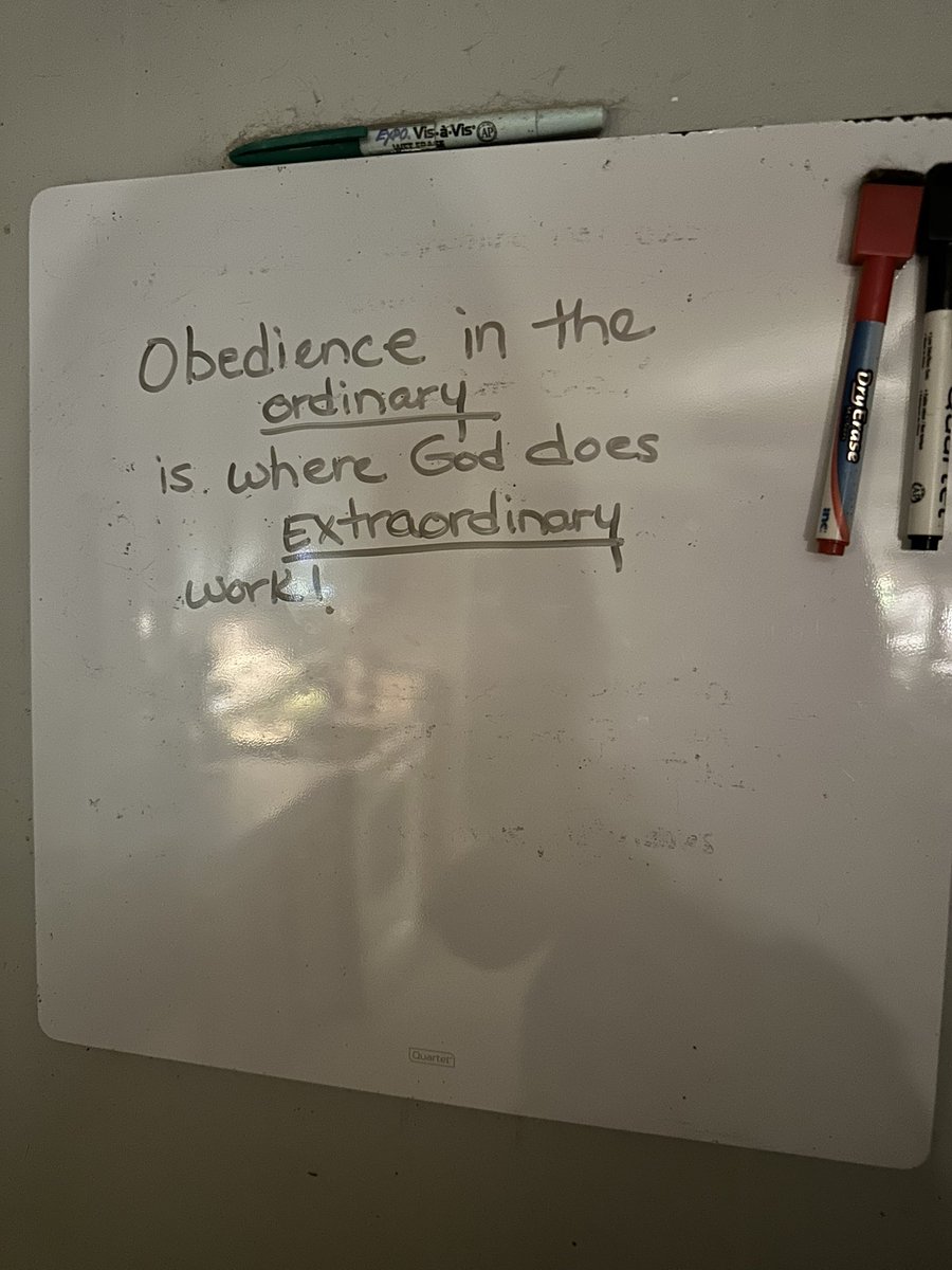 robyn_75401's tweet photo. @DaystarJoni I needed to ponder on this a lot, so I wrote it on my white board! Thank you for posting this, I needed that word!❤️ https://t.co/SmtK46o7zk