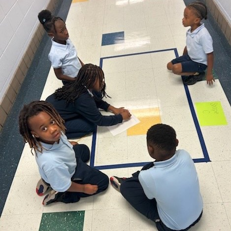 craighead_lions's tweet photo. Our third grade students used the floor tiles to find the area of various figures. @craighead_lions @OMIALSDE #TheMathIsMathing #PerseverancePropelsProgress https://t.co/DjmSnOnGV4