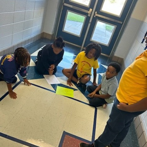 craighead_lions's tweet photo. Our third grade students used the floor tiles to find the area of various figures. @craighead_lions @OMIALSDE #TheMathIsMathing #PerseverancePropelsProgress https://t.co/DjmSnOnGV4