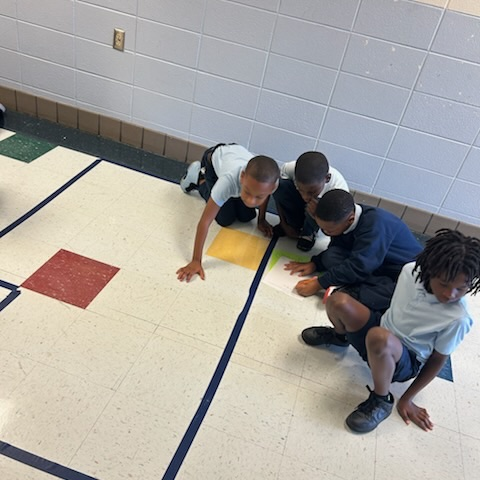 craighead_lions's tweet photo. Our third grade students used the floor tiles to find the area of various figures. @craighead_lions @OMIALSDE #TheMathIsMathing #PerseverancePropelsProgress https://t.co/DjmSnOnGV4