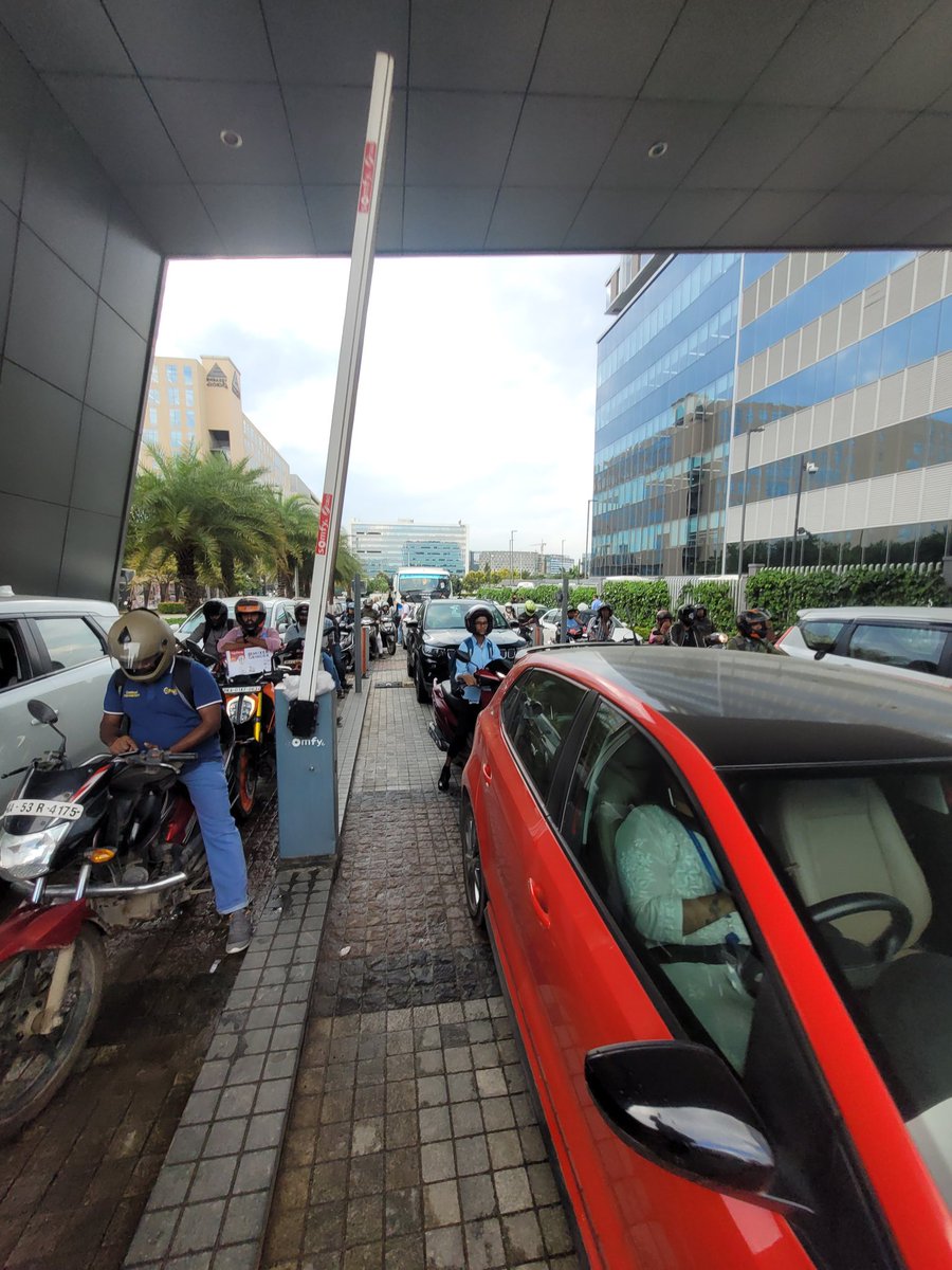 Massive jam ...massive jams today in Bangalore.

Not able to even get out of the Tech park from last 1 hour..