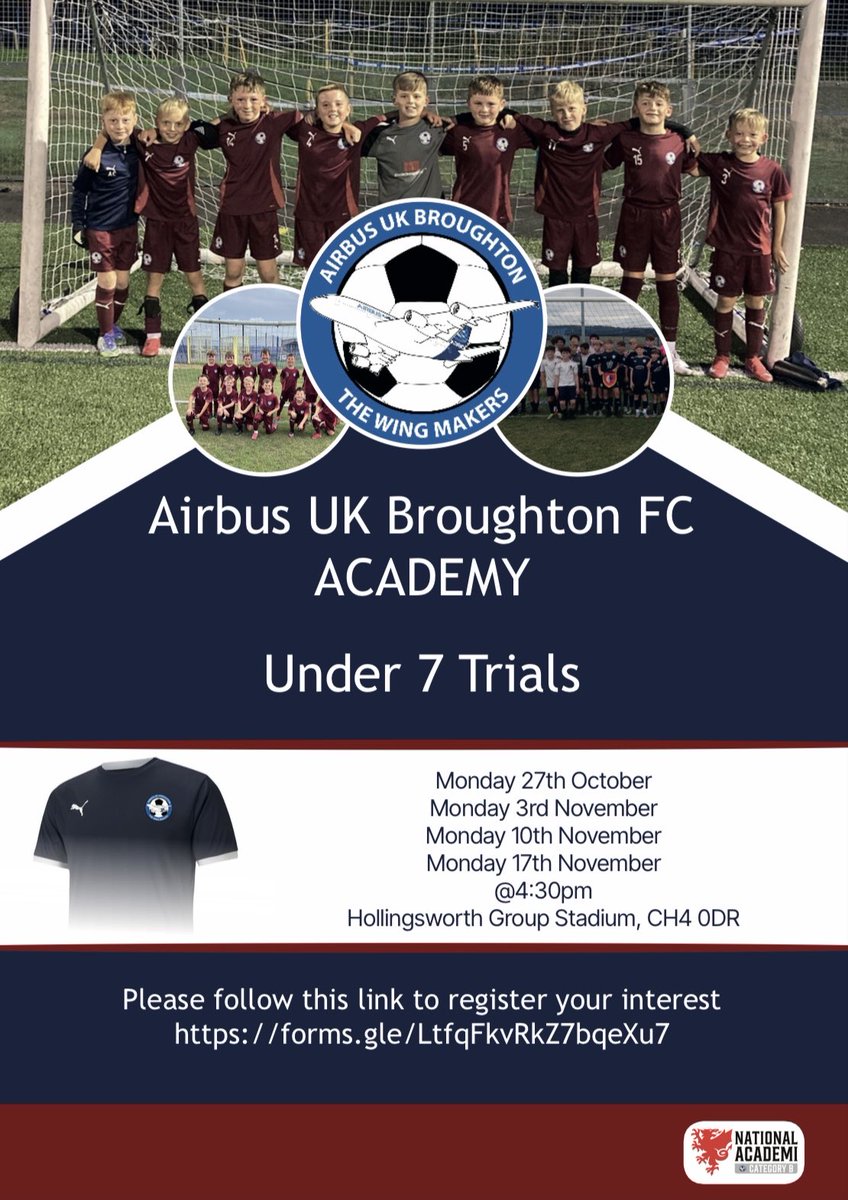 airbusacademy's tweet photo. Airbus Academy Under 7 Trials 
(next season under 8)

Click the link to register interest 

https://t.co/M0PKzuvGpW https://t.co/V33C5WF32K