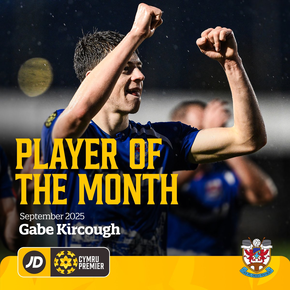 CymruLeagues's tweet photo. September's #JDCymruLeagues Player and Manager of the Month award winners! 🤩